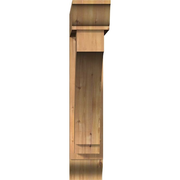 Imperial Traditional Smooth Bracket W/ Offset Brace, Western Red Cedar, 7 1/2W X 38D X 38H